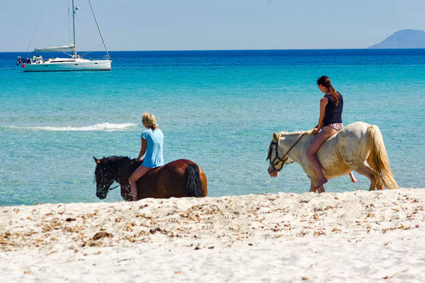 Cavaliers sur les plages corses