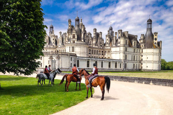 Château de Chambord et ses cavaliers