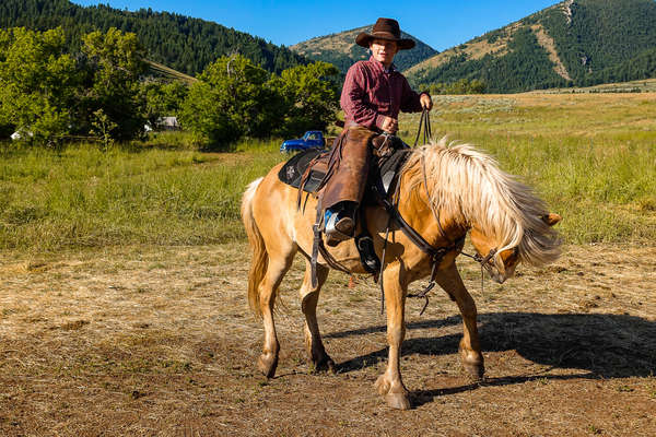 Cow-girl dans le Montana