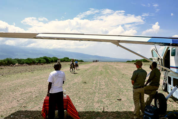 Fin de safari à cheval en Tanzanie