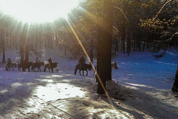 L'Altaï en hiver à cheval