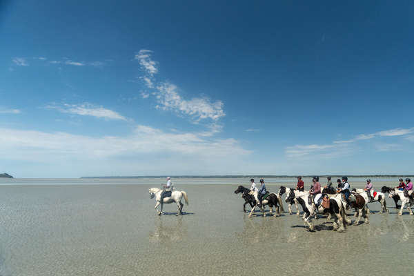 Le Mont Saint Michel à cheval