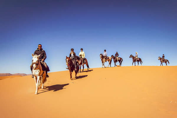 Les dunes à cheval au Maroc