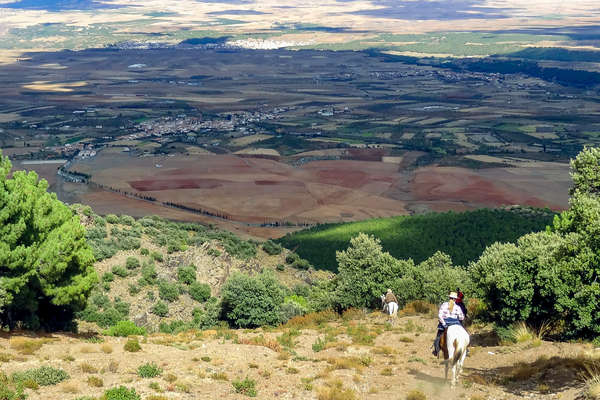 Les montagnes d'Andalousie à cheval