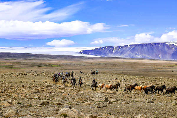 Les paysages de l'Islande à cheval