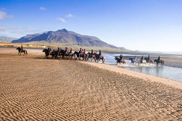 Les plages d'Islande à cheval