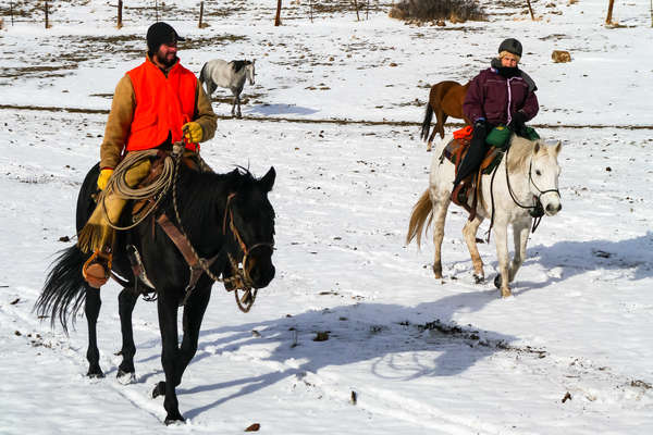 L'hiver dans un ranch du Montana