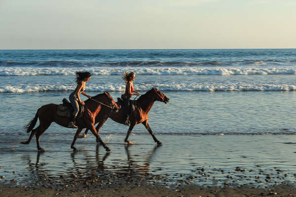 Littoral costaricain à cheval