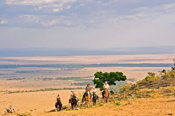 Masaï Mara à cheval