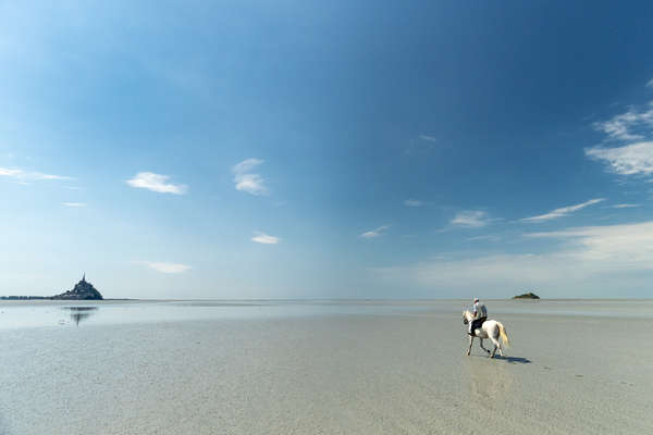 Mont Saint Michel à cheval