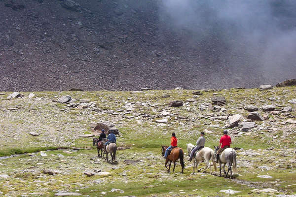 Montagnes d'Espagne à cheval