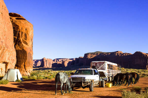 Paysages américains à cheval