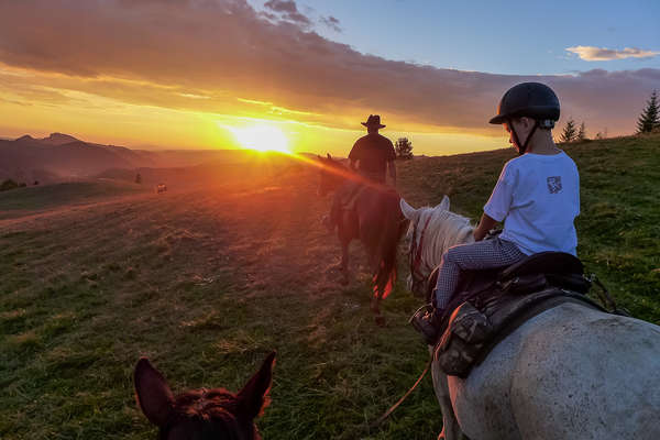 Paysages de Pologne à cheval