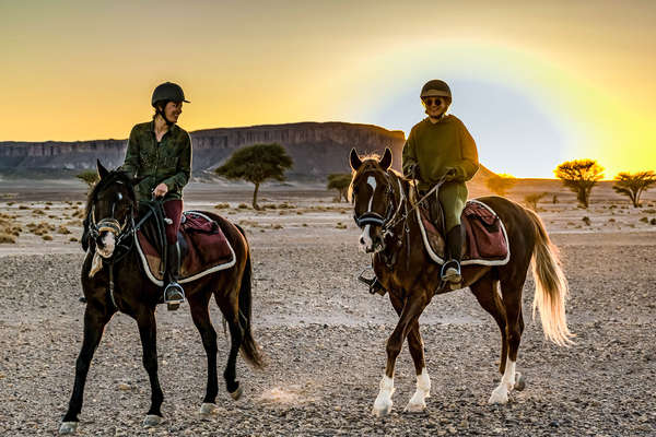 Paysages du Maroc à cheval