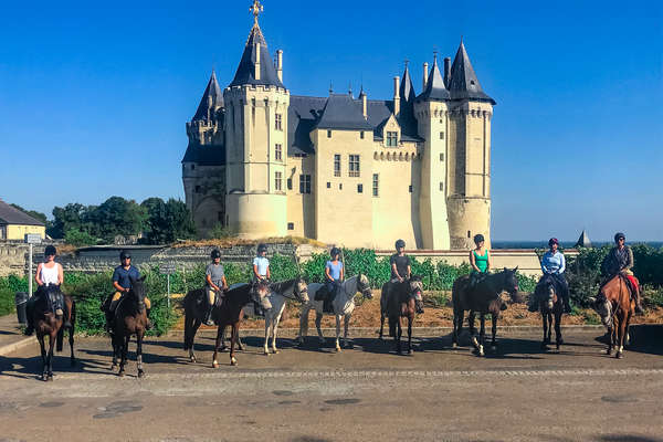 Photo souvenir au château de Saumur