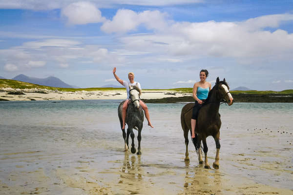 Plages du Connemara à cheval