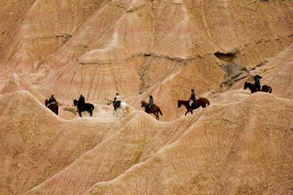 Rando à cheval dans le désert des Bardenas