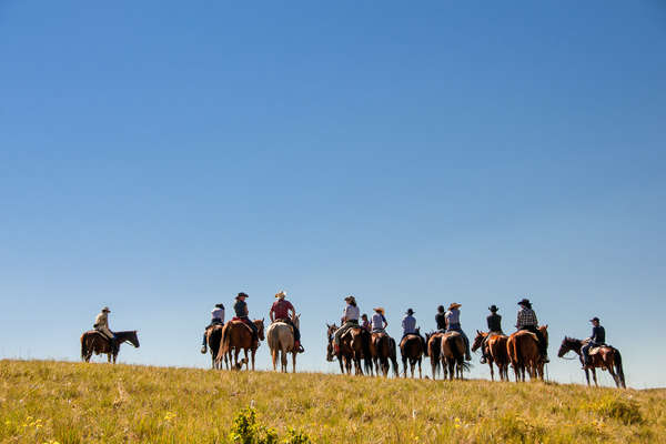 Rando à cheval dans le Montana