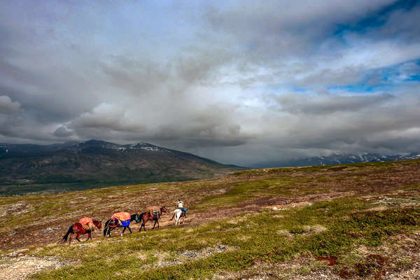Rando à cheval dans le Yukon