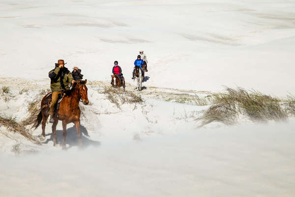 Rando à cheval dans les dunes en Afrique du Sud