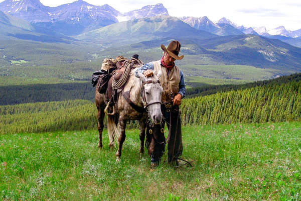 Rando à cheval dans les Rocheuses