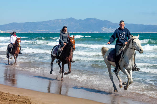 Rando sportive à cheval en Catalogne