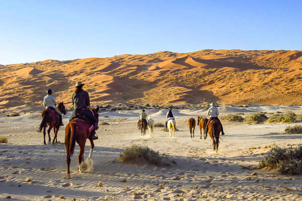 Randonné à cheval en Namibie