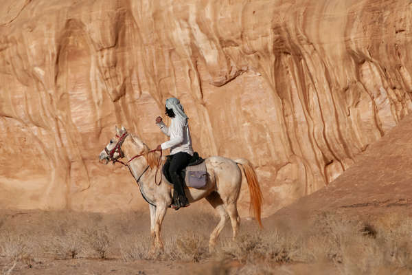 Randonnée à cheval à Wadi Rum
