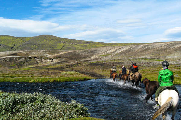 Randonnée à cheval dans le Landmannalaugar