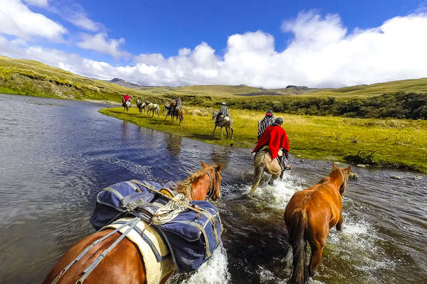 Randonnée à cheval en Équateur