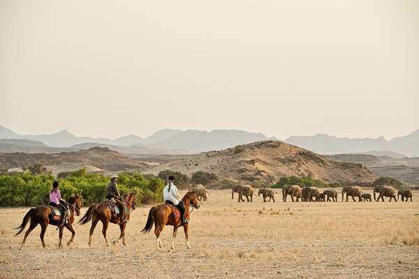 Randonnée à cheval en Namibie