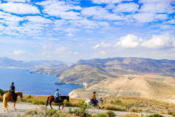 Randonnée équestre dans le parc de Cabo de Gata