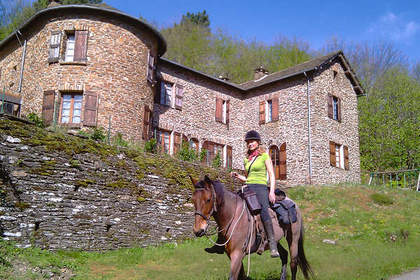 Randonnée équestre en Lozère