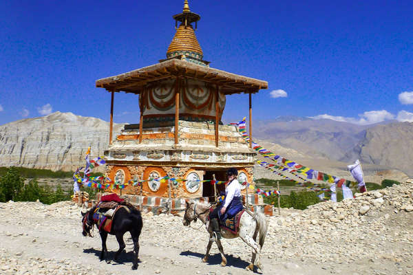 Stupa à cheval au Mustang
