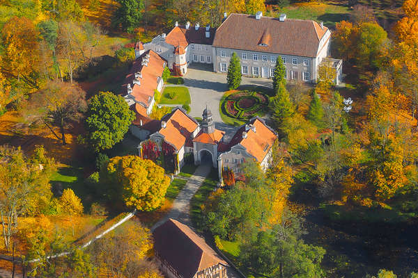 Vue aérienne du Palais Galiny